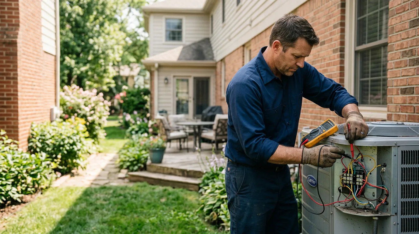 HVAC technician working near Huddy, KY